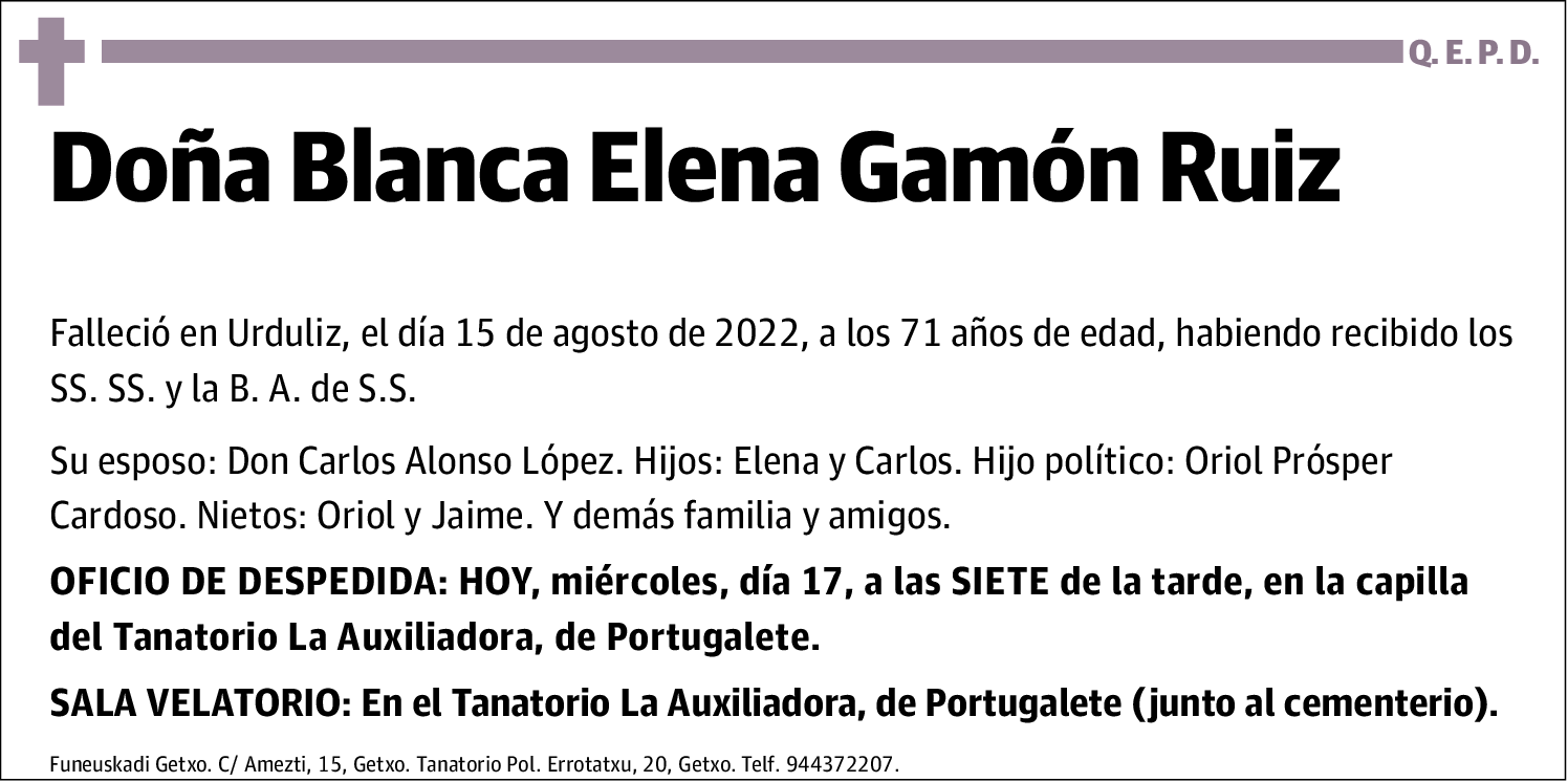 Blanca Elena Gamón Ruiz