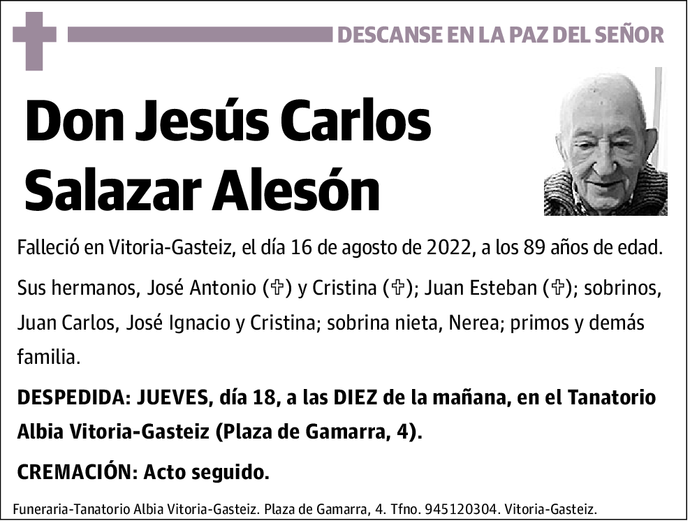 Jesus Carlos Salazar Alesón