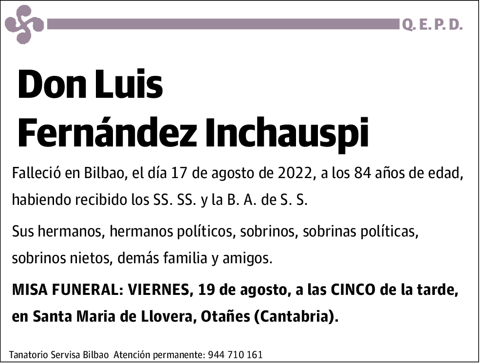 Luis Fernández Inchauspi