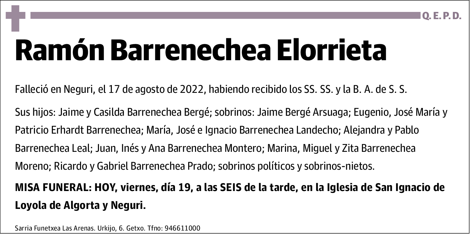 Ramón Barrenechea Elorrieta