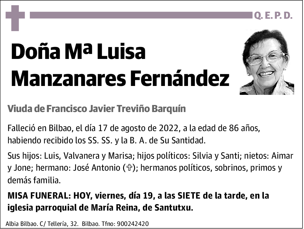 Mª Luisa Manzanares Fernández