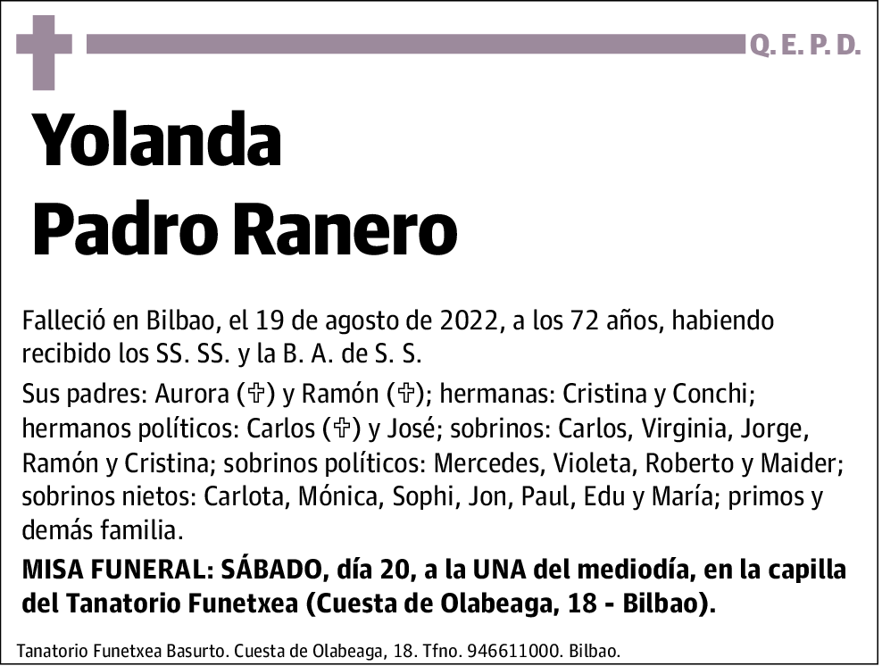 Yolanda Padro Ranero