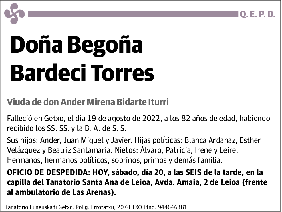 Begoña Bardeci Torres