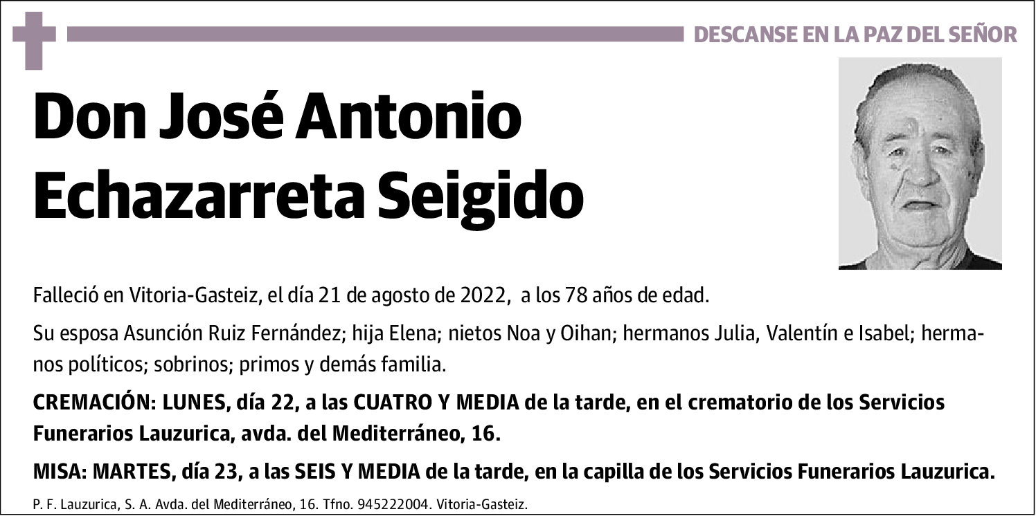 José Antonio Echazarreta Seigido