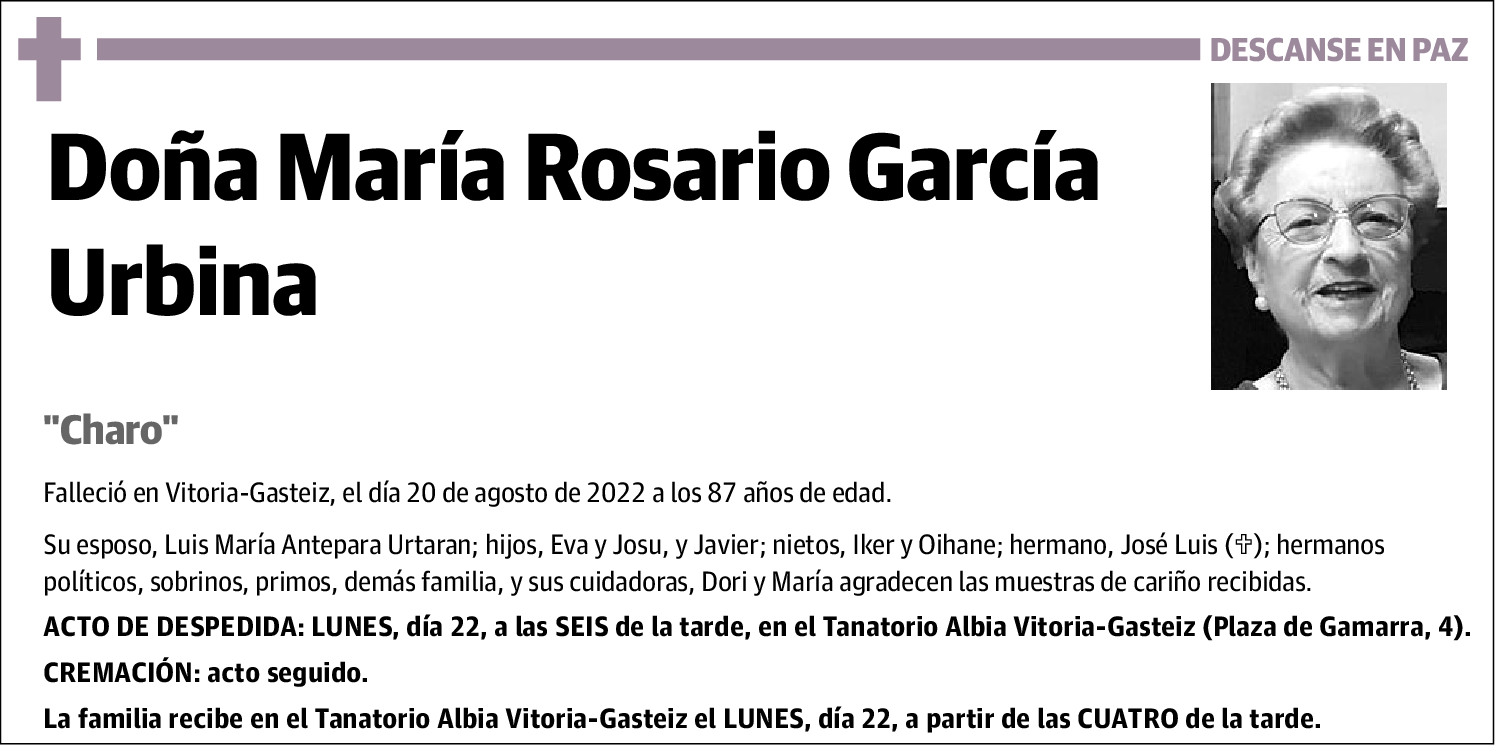 María Rosario García Urbina