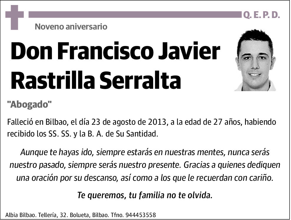 Francisco Javier Rastrilla Serralta