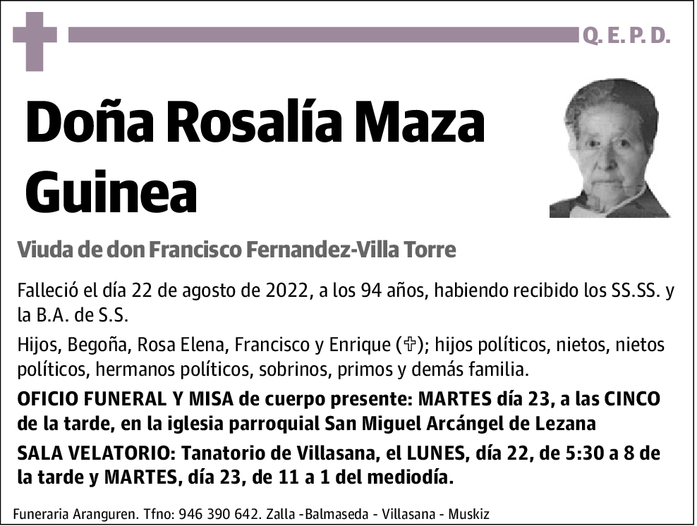 Rosalía Maza Guinea