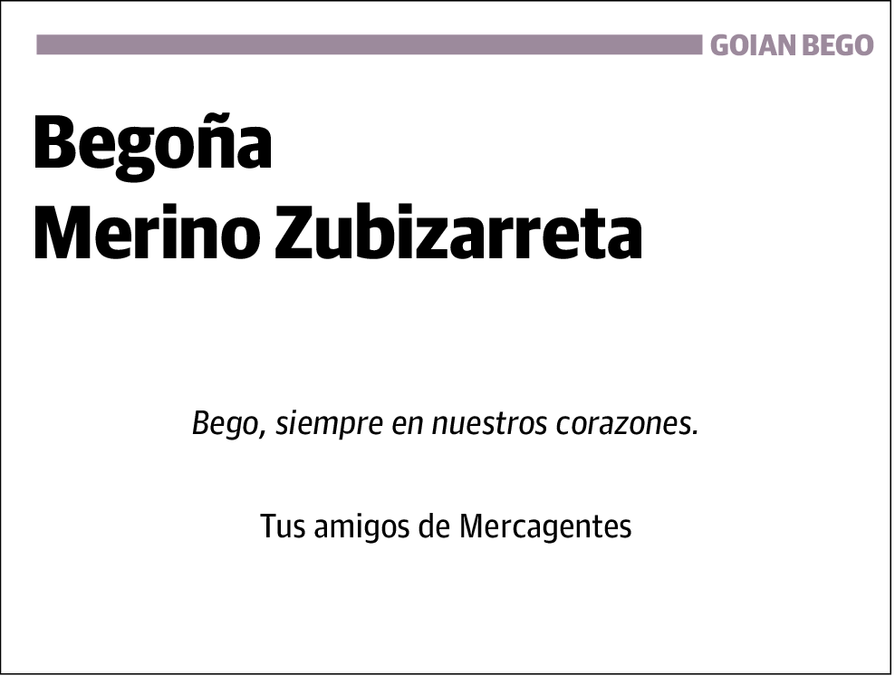 Begoña Merino Zubizarreta