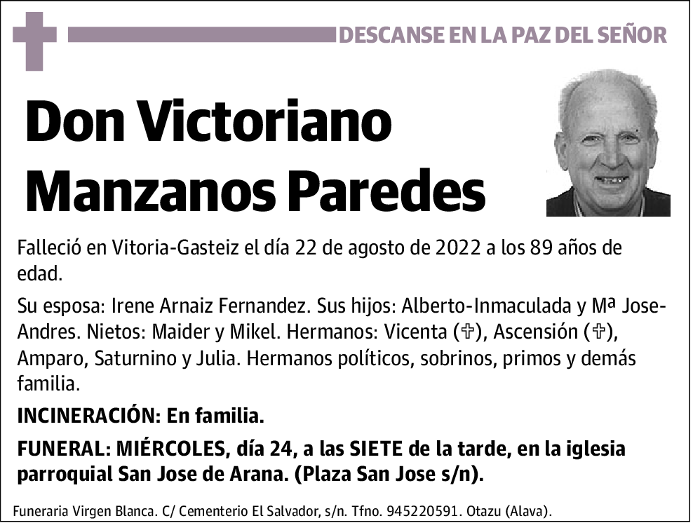 Victoriano Manzanos Paredes