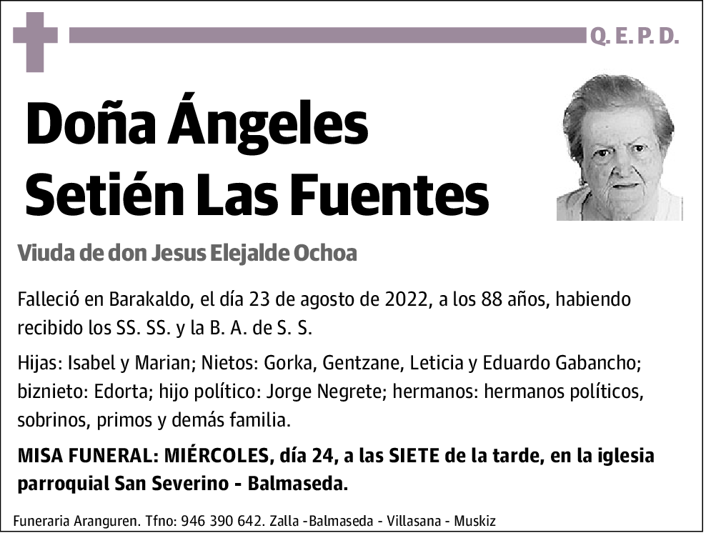 Ángeles Setién Las Fuentes