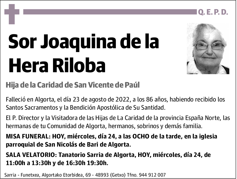 Joaquina de la Hera Riloba