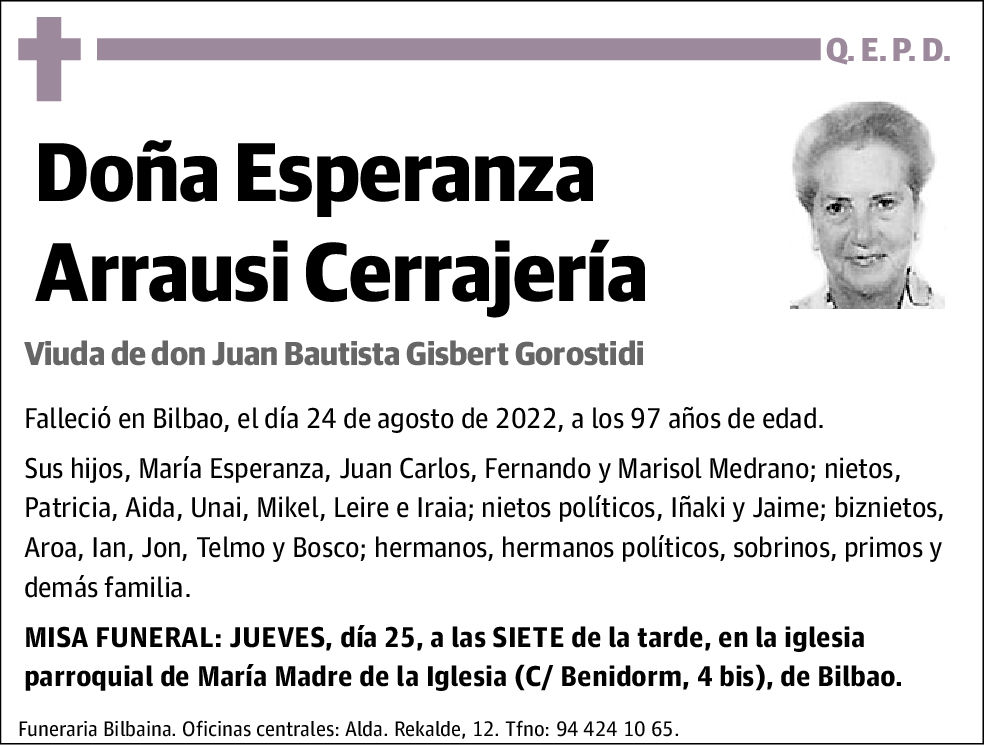 Esperanza Arrausi Cerrajería