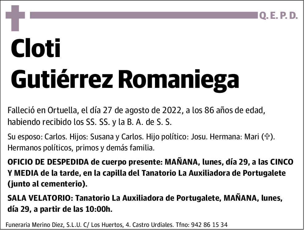 Cloti Gutiérrez Romaniega