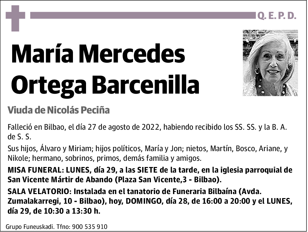 María Mercedes Ortega Barcenilla