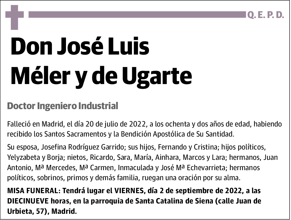 José Luis Méler Y De Ugarte