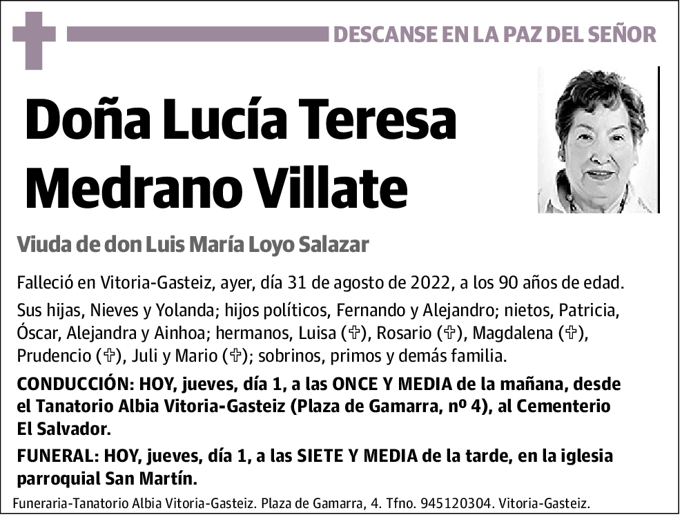 Lucía Teresa Medrano Villate