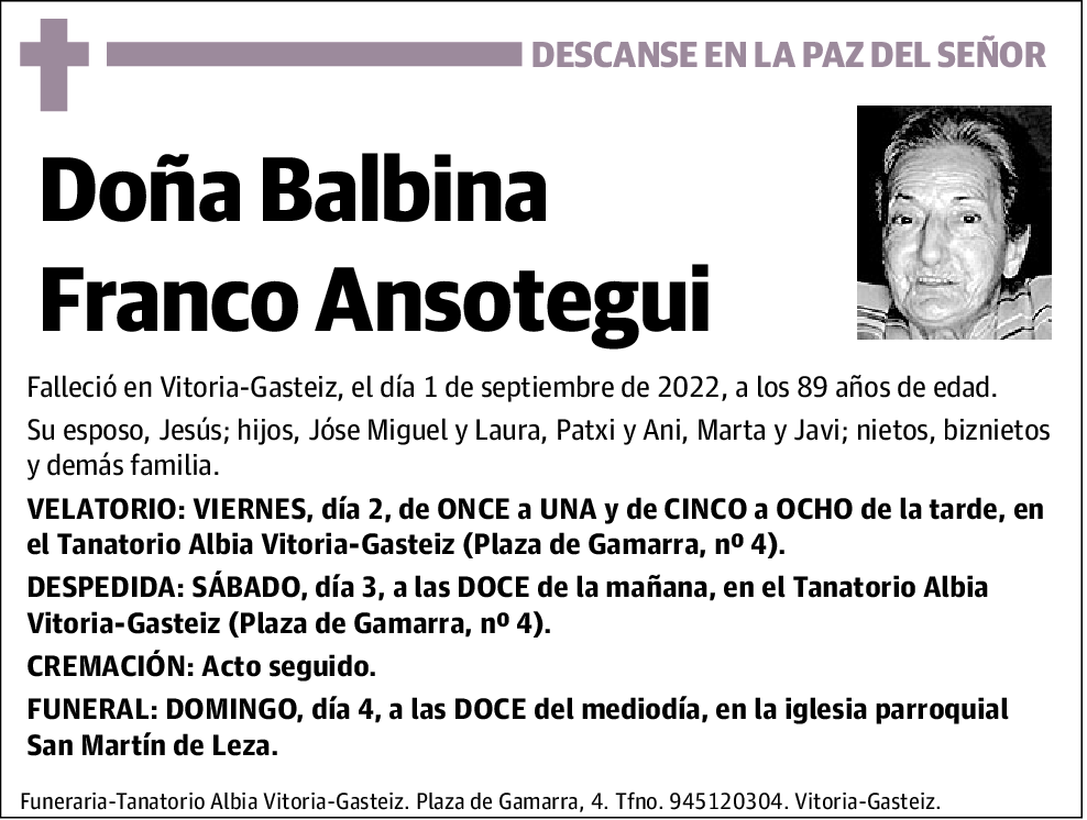 Balbina Franco Ansotegui