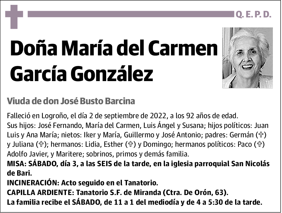 María del Carmen García González