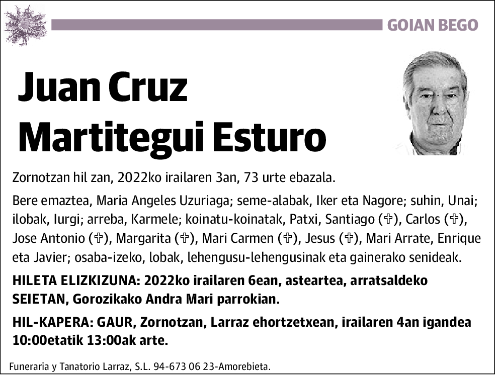 Juan Cruz Martitegui Esturo