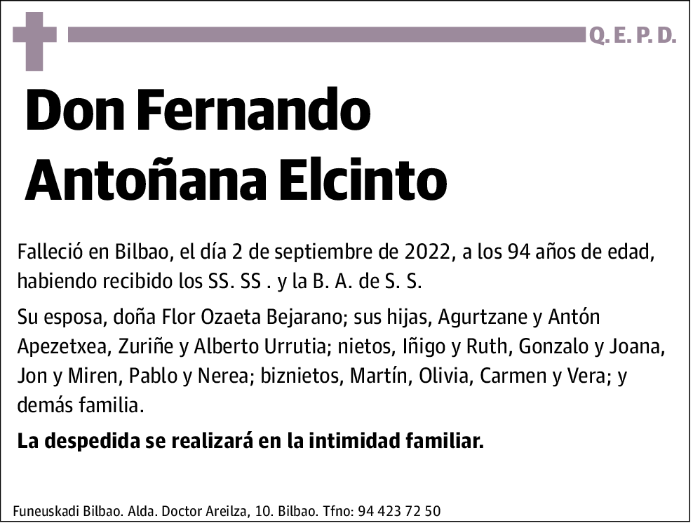 Fernando Antoñana Elcinto