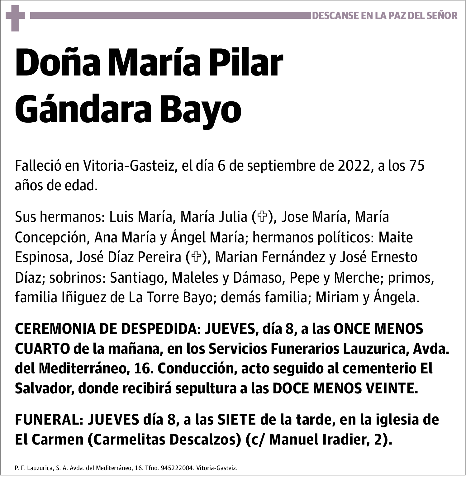 María Pilar Gándara Bayo