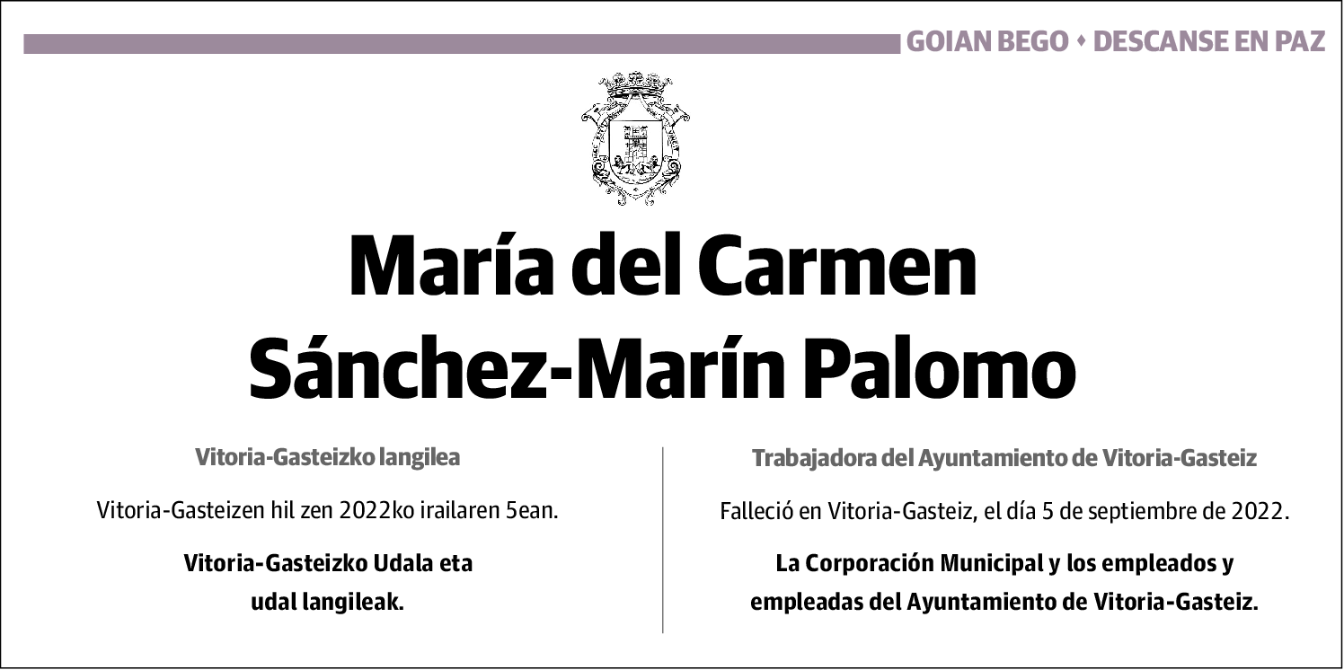 María Del Carmen Sánchez-Marín Palomo