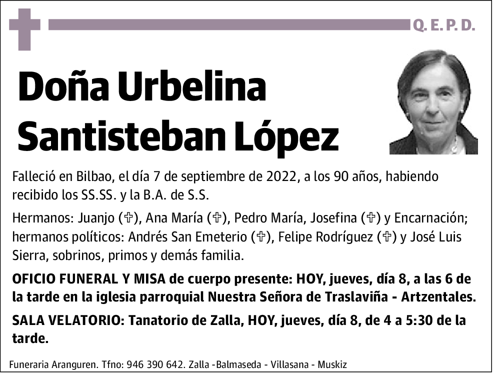 Urbelina Santisteban Lopez