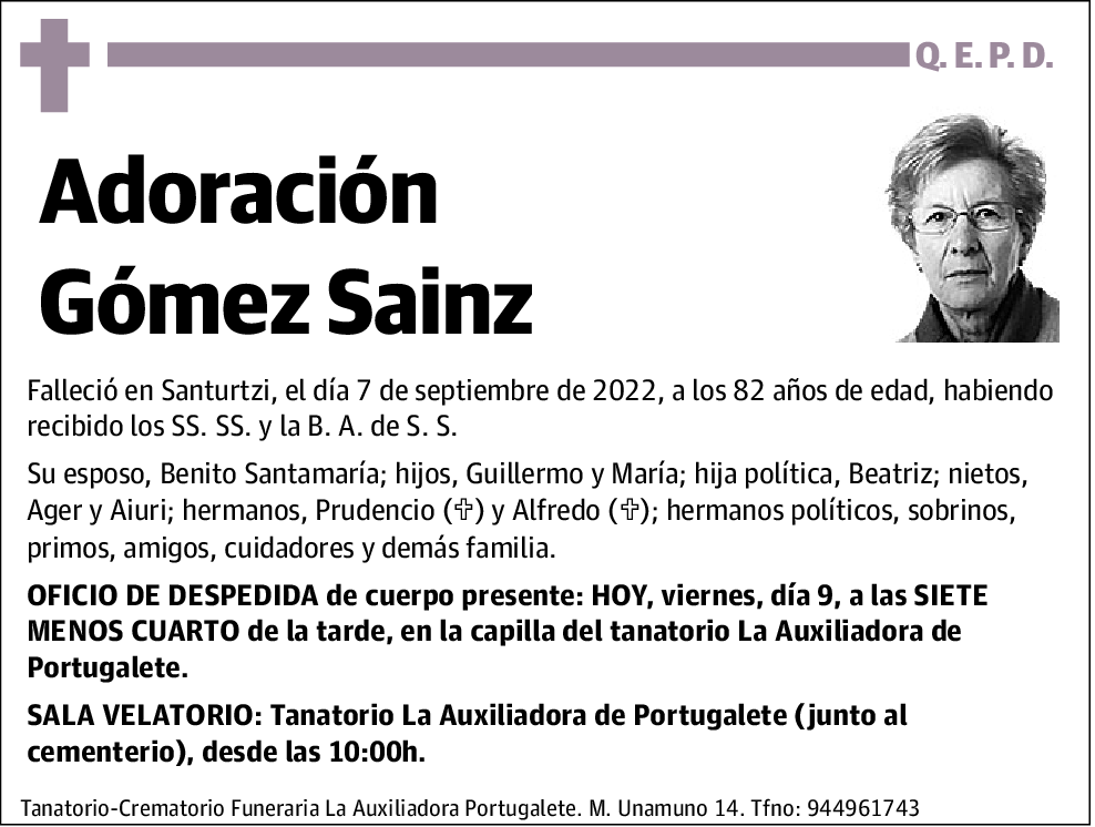 Adoración Gómez Sainz