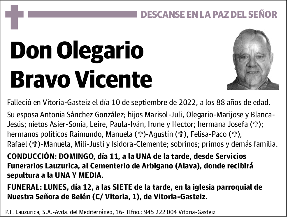 Olegario Bravo Vicente