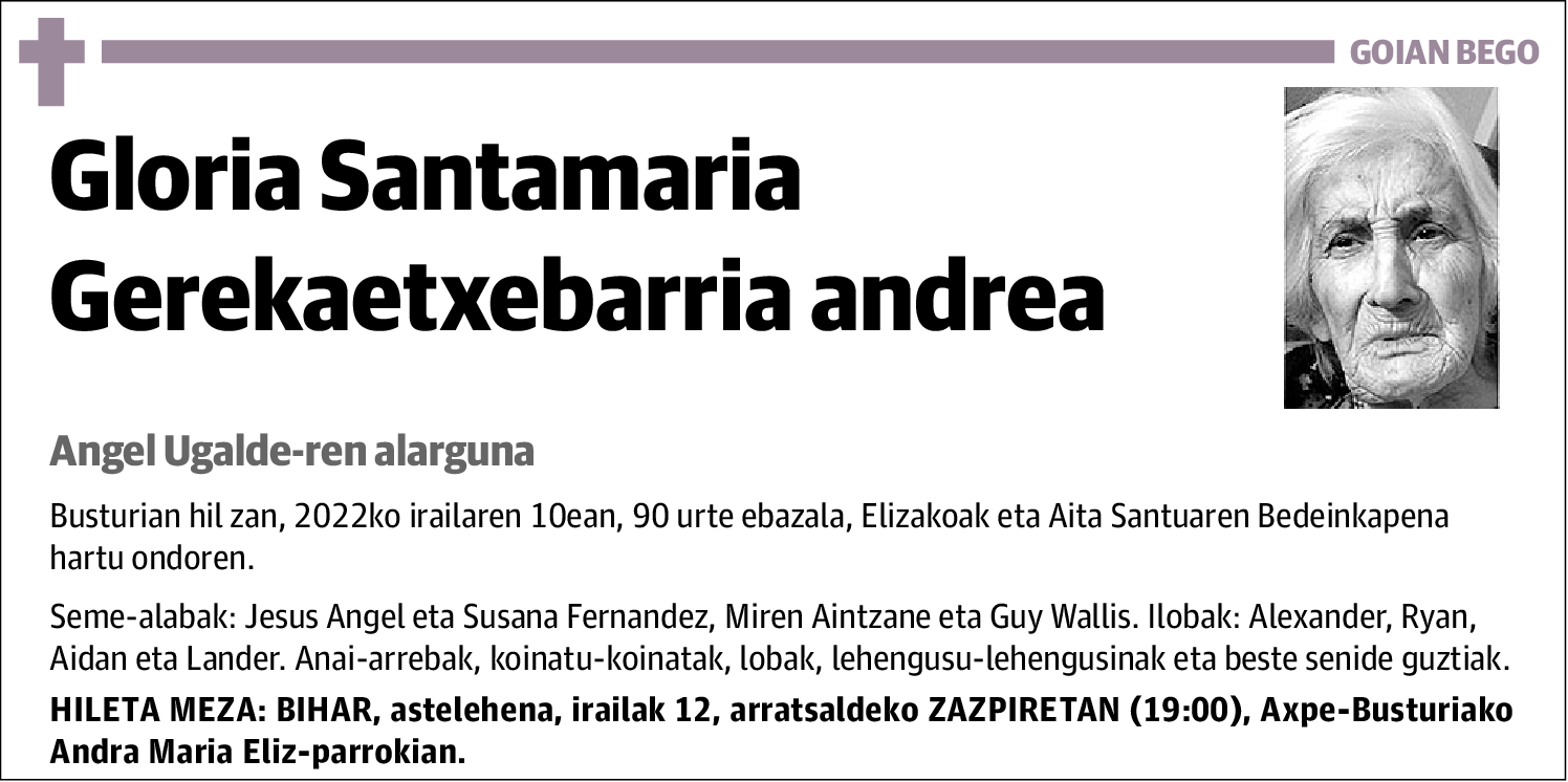 Gloria Santamaria Gerekaetxebarria