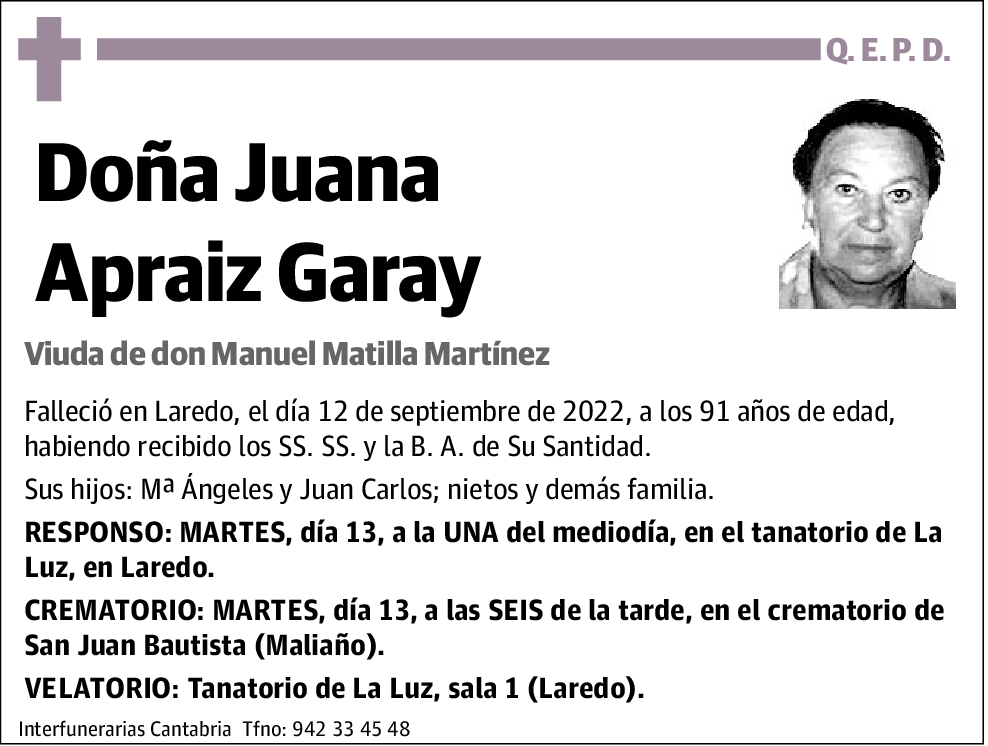 Juana Apraiz Garay