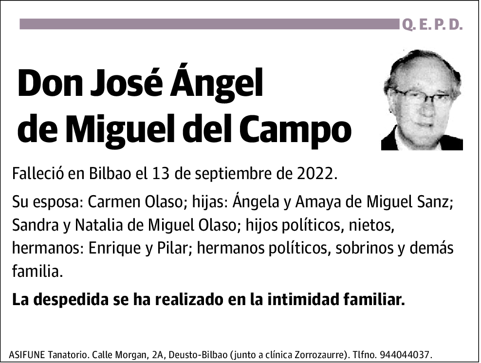 José Ángel de Miguel del Campo