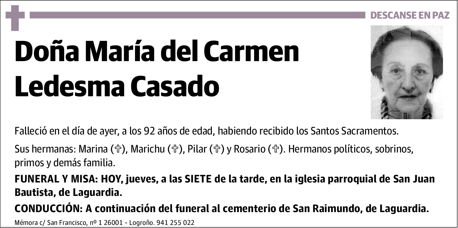 María del Carmen Ledesma Casado