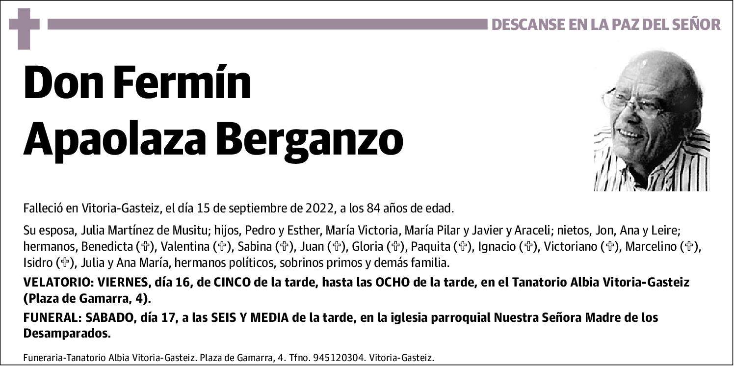 Fermín Apaolaza Berganzo