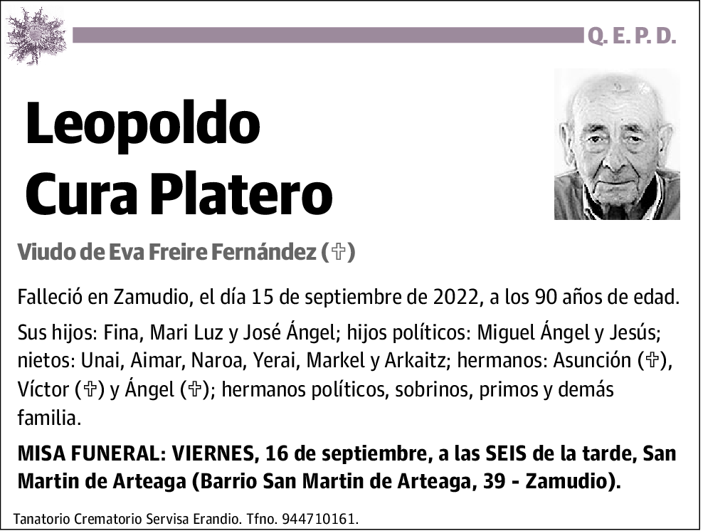 Leopoldo Cura Platero