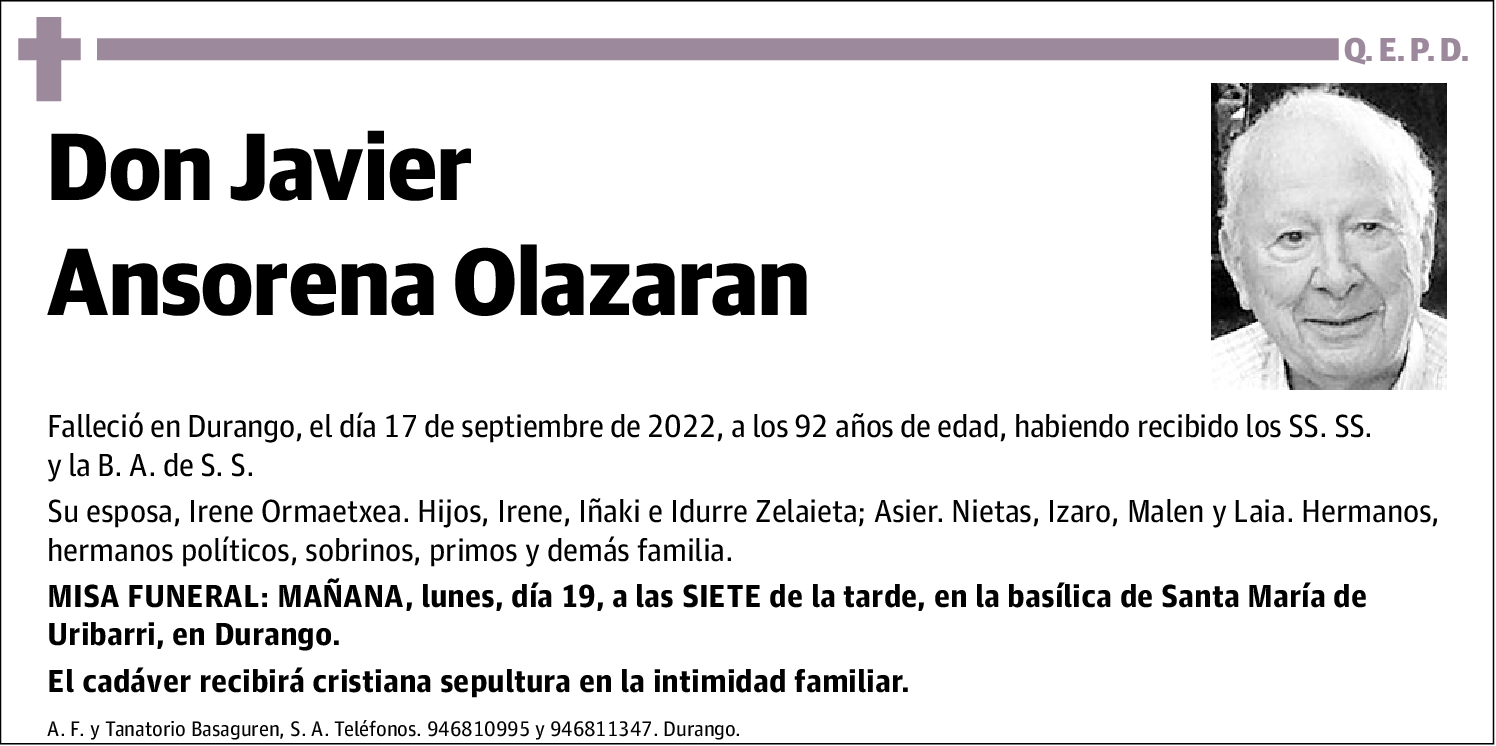 Javier Ansorena Olazaran