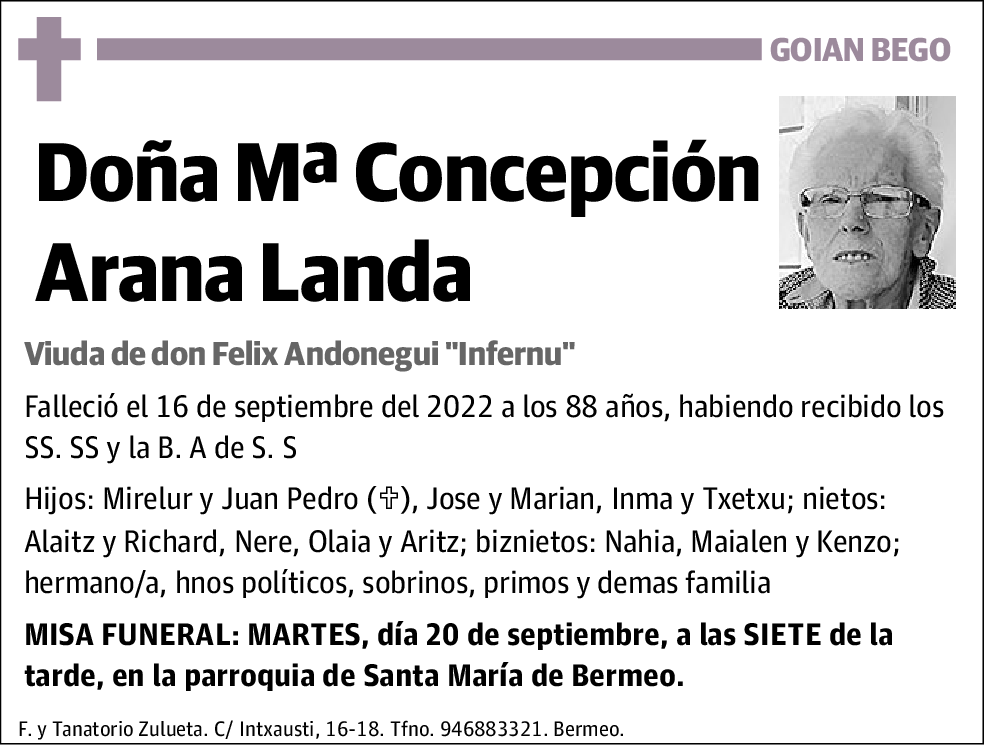 Mª Concepción Arana Landa