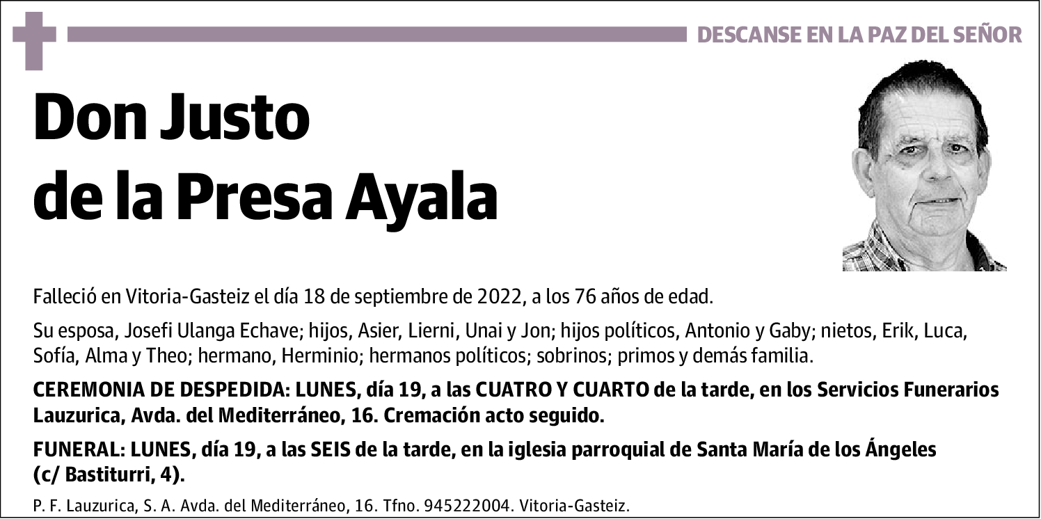 Justo de la Presa Ayala