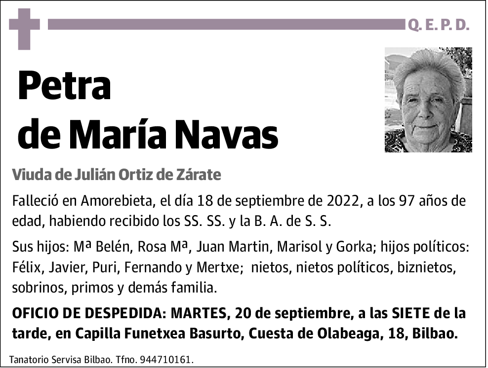 Petra de María Navas