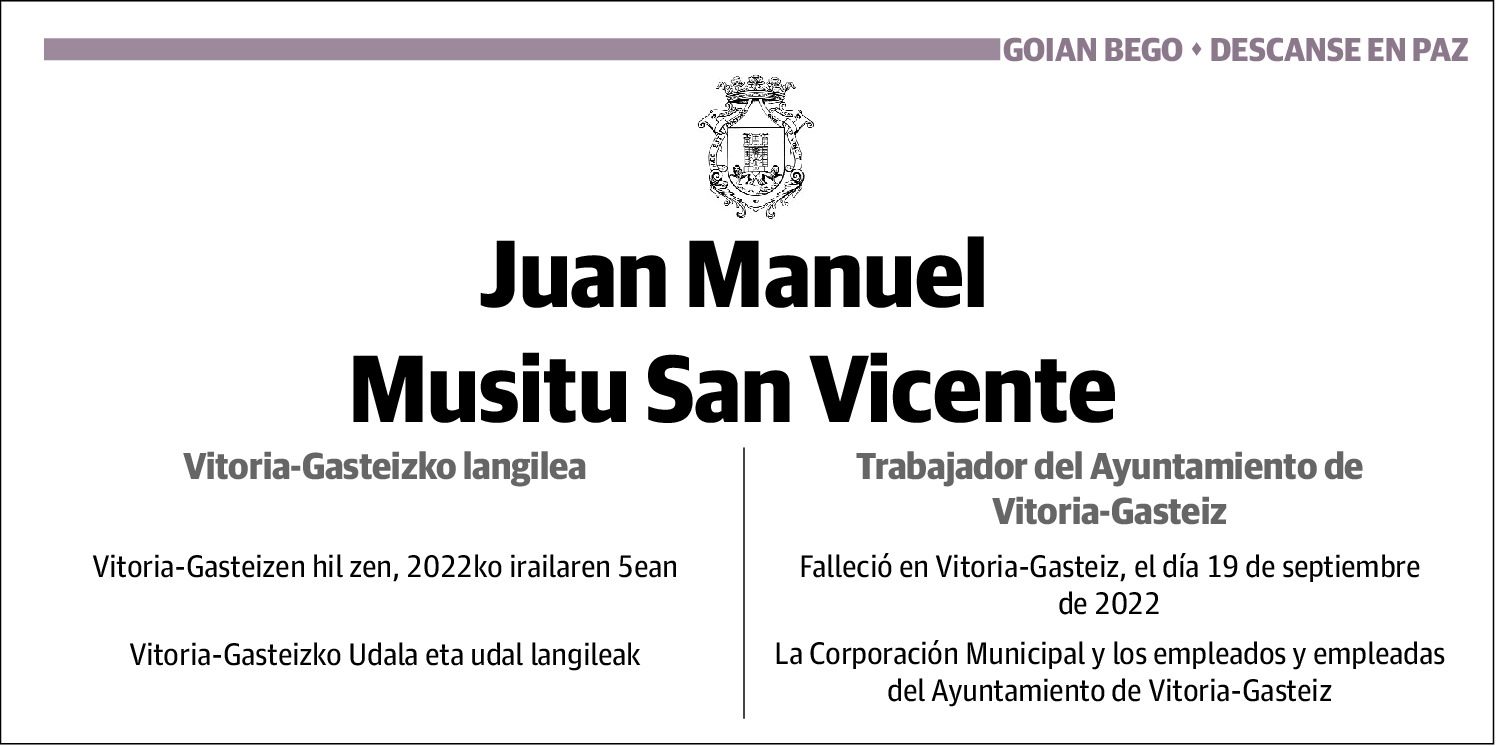Juan Manuel Musitu San Vicente