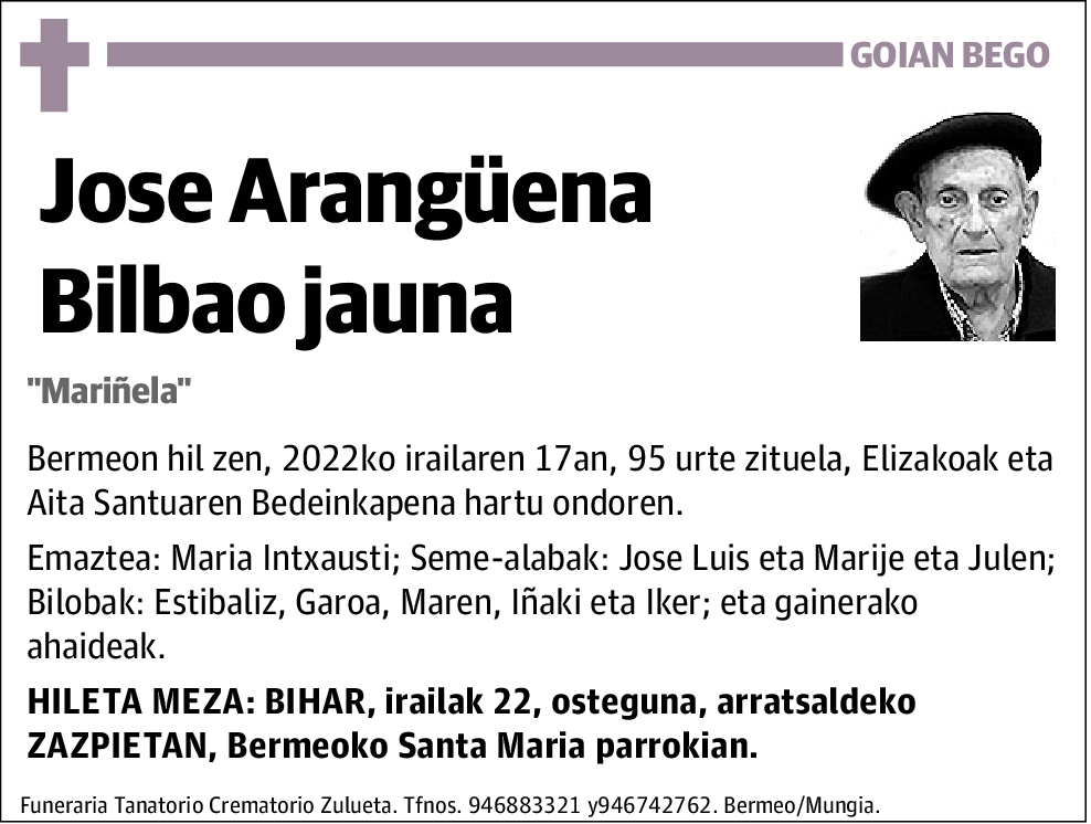 Jose Arangüena Bilbao