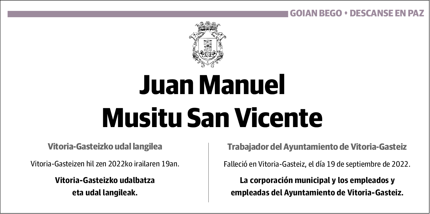 Juan Manuel Musitu San Vicente