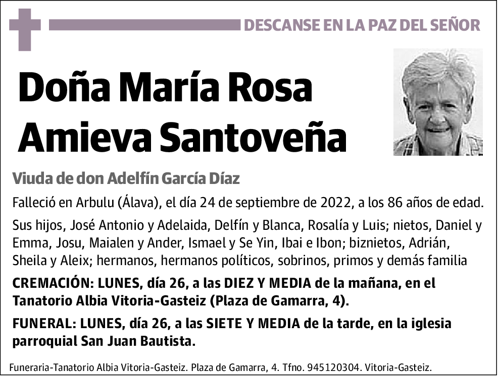 María Rosa Amieva Santoveña