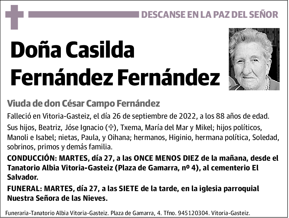 Casilda Fernández Fernández