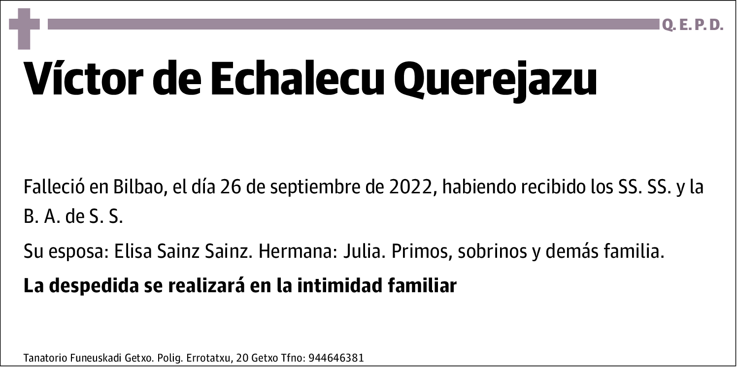 Víctor de Echalecu Querejazu