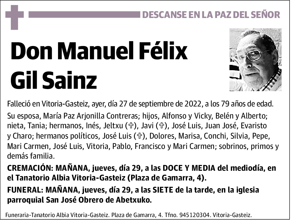 Manuel Félix Gil Sainz