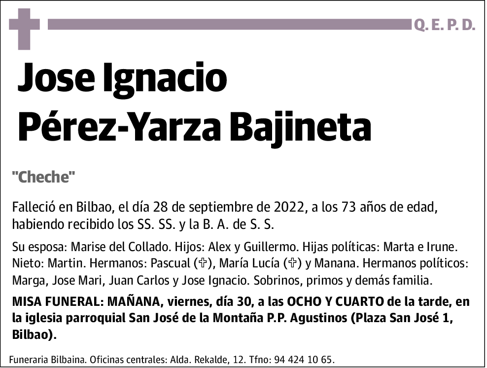 Jose Ignacio Pérez-Yarza Bajineta