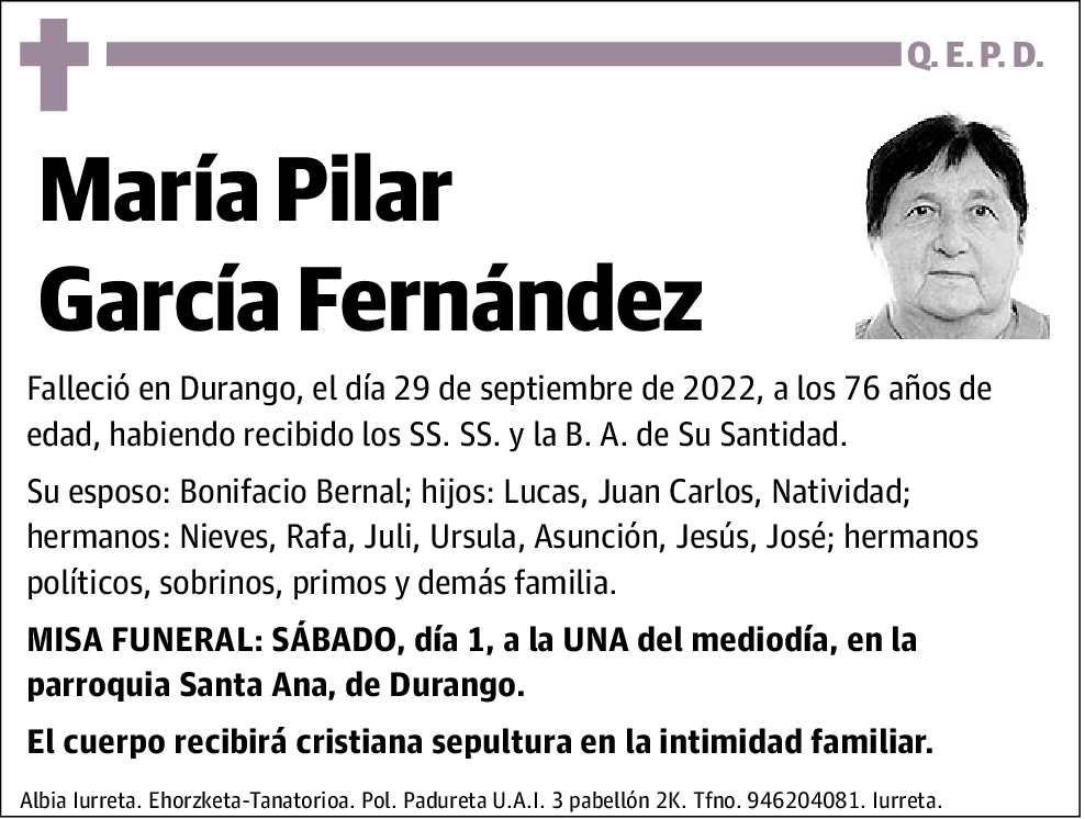 María Pilar García Fernández