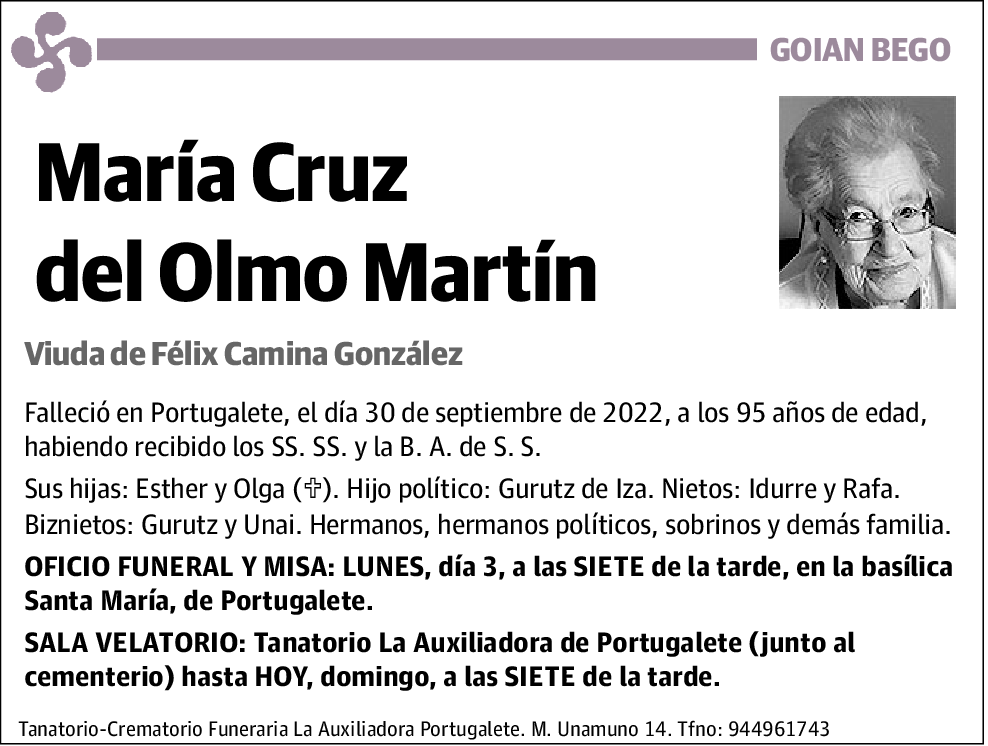 María Cruz del Olmo Martín