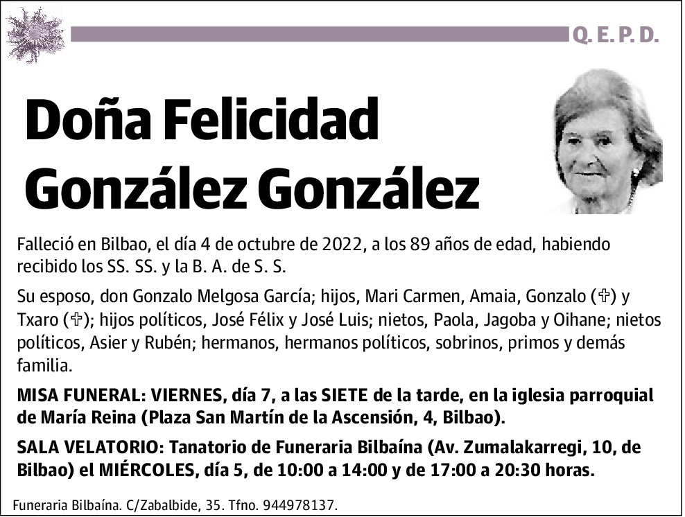 Felicidad González González